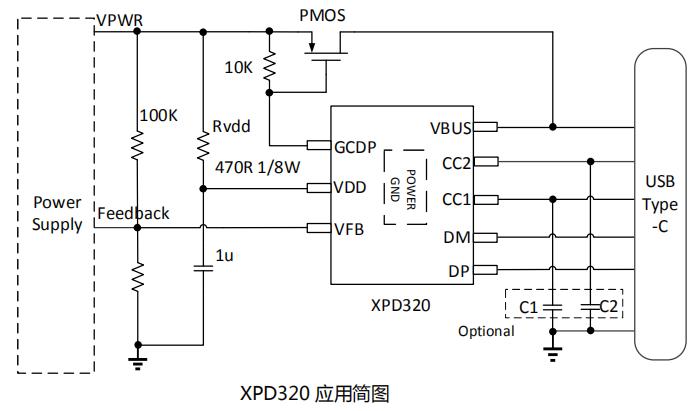 XPD320芯片系列應(yīng)用簡(jiǎn)圖